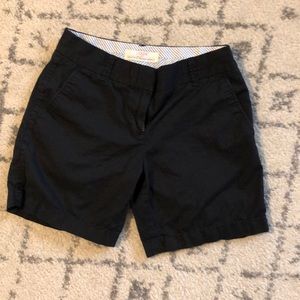 Black J Crew Chino shorts 6”